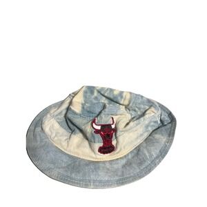 Hardwood Classics NBA Chicago Bulls Light Denim Bucket Hat Sz M